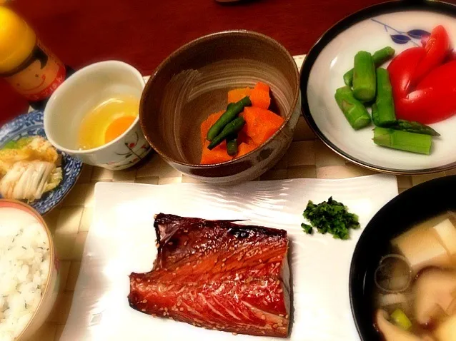 夕飯〜さばみりん かぼちゃ煮物 ひじきご飯 〜|美羽さん