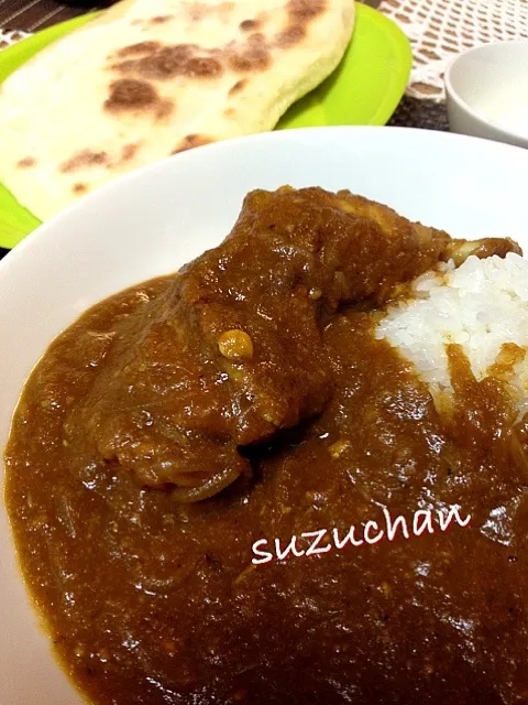 骨付きチキンカレー＆ナン|suzuchan🐶さん