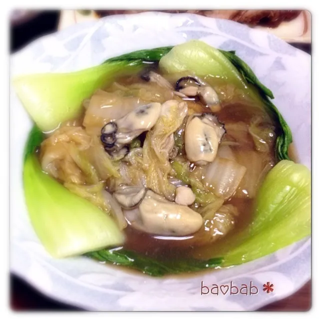 牡蠣と白菜のオイスター煮|marimocoさん