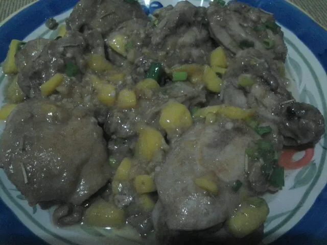 Oriental Chicken with Mango crunch|Rowena Bacolcol Angさん