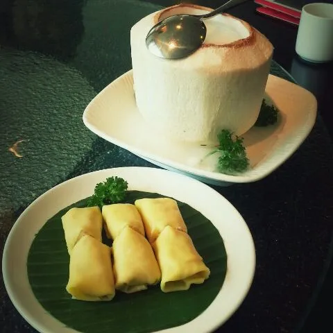 pancake durian & coconut puding|anastasia cindyさん