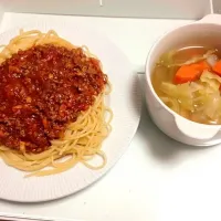 Snapdishの料理写真:ミートスパゲティ|遥さん