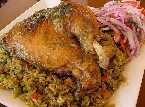 Arroz con pollo - Peruvian dish - green rice with chicken|carolina O.さん