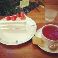 ふぞろいないちごのショートケーキ|まりさん