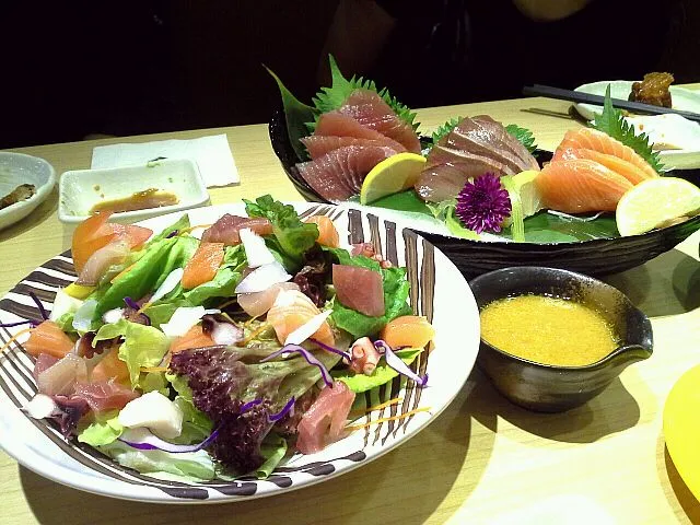 Sashimi salad and  Asama|Kor Shyn Lynさん