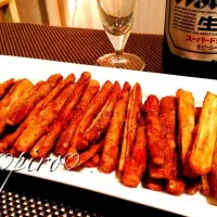 🍺ごぼうのスパイシーフリット Spicy Burdock frit