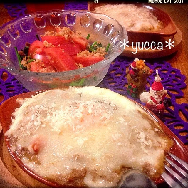 Snapdishの料理写真:昨日のカレーdeドリア☆|＊yucca＊さん