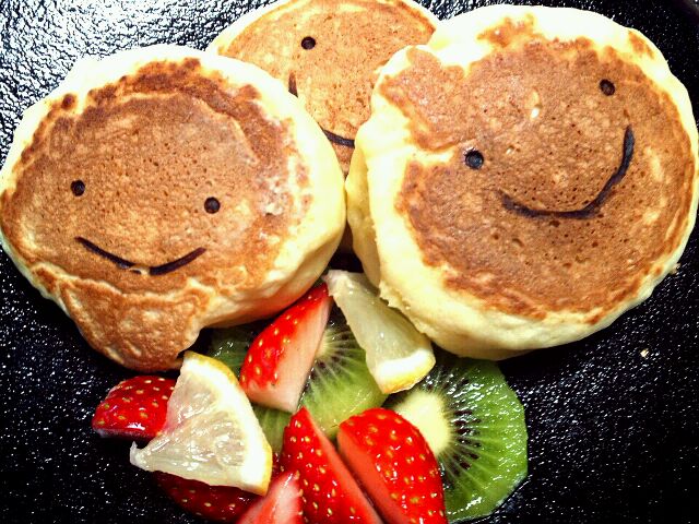 豆腐で厚さ3cmに ニコニコパンケーキ 絵顔食堂 Snapdish スナップディッシュ Id Wal0ra