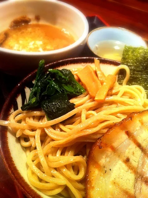 つけ麺 もり。柏の「麺屋こうじ」にて。スープが美味しかった。個人的には麺はもう少し細いほうがいいかも？|akkioさん