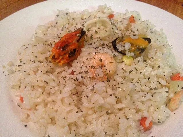 seafood pilaf.|kyosukeさん