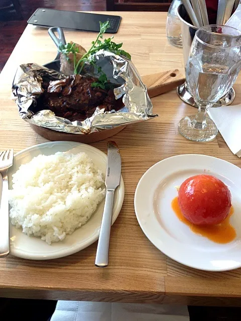 Snapdishの料理写真:つばめ風ハンブルグステーキ|2Dさん