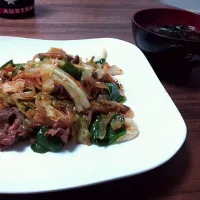 回鍋肉&ワカメスープ|さか  まなさん