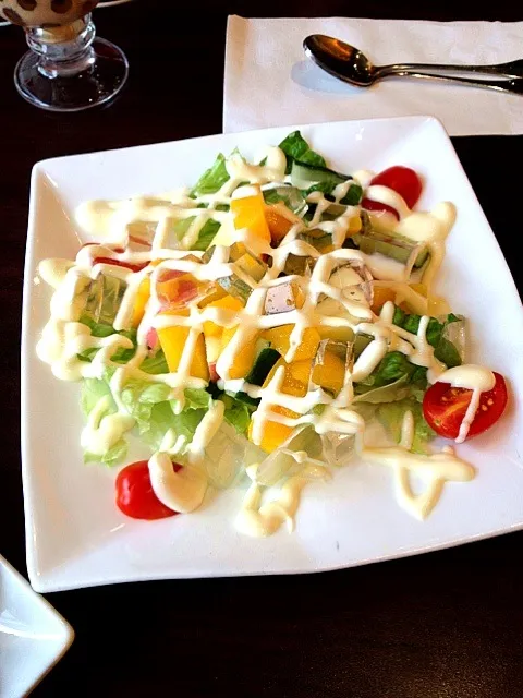 Pizza house's salad|Geslさん