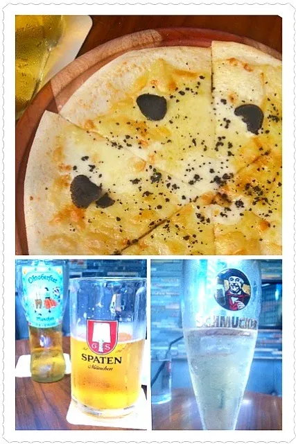 Truffle Pizza with beer&jin back☆ﾄﾘｭﾌﾋﾟｻﾞとﾋﾞｰﾙ&ｼﾞﾝﾊﾞｯｸ @Roppongi Hills|🌈Ami🍻さん