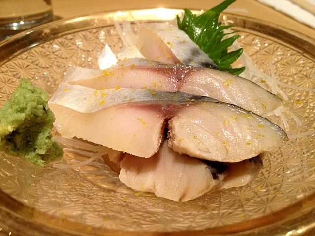 Shime Saba sashimi|Nicholas Tayさん