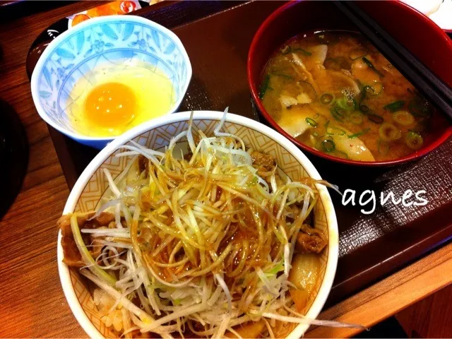 蔥絲牛丼|agnesさん