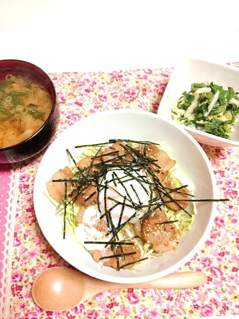 豚バラの甘辛ガーリック丼|マリアさん