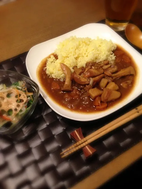 旦那さまとお嬢ちゃまが作ってくれたカレー♪|tagakumiさん