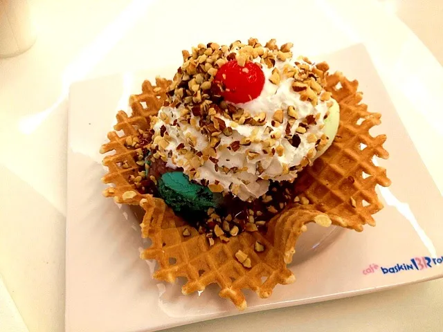 Double waffle sundae|Watashiさん