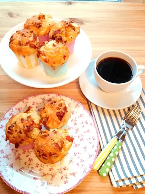 Bacon cheddar muffins|bdipさん