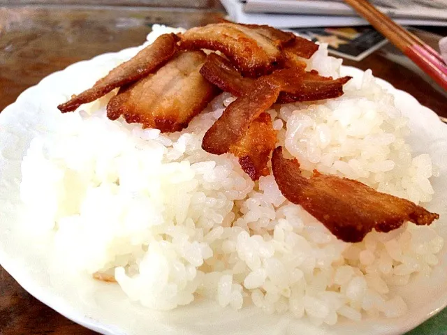 自家製スモークベーコンご飯|安倍さん