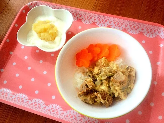 2歳ランチ☆塩カツ丼|溜池さん