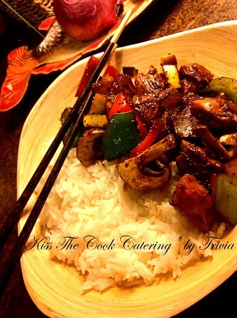 Spicy Black Pepper Steak Stir-fry❤|Taste-New Americanさん