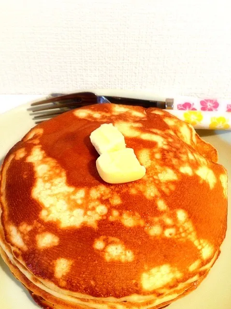 Snapdishの料理写真:ホットケーキ♪地図みたい…|imorieさん