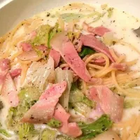 Snapdishの料理写真:cream soup pasta.|kyosukeさん