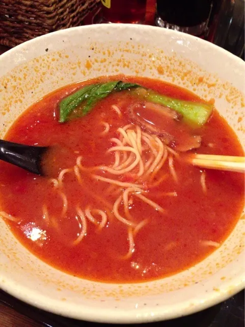 トマトラーメン‥食べかけ|みこさん