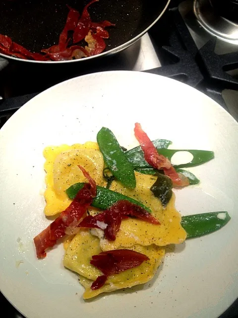 Ravioli con prosciutto|wallさん