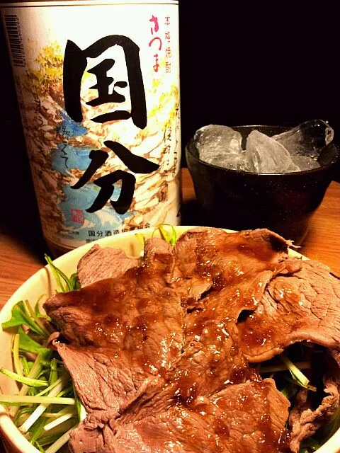 Snapdishの料理写真:牛肉のサラダ×さつま国分|大地さん