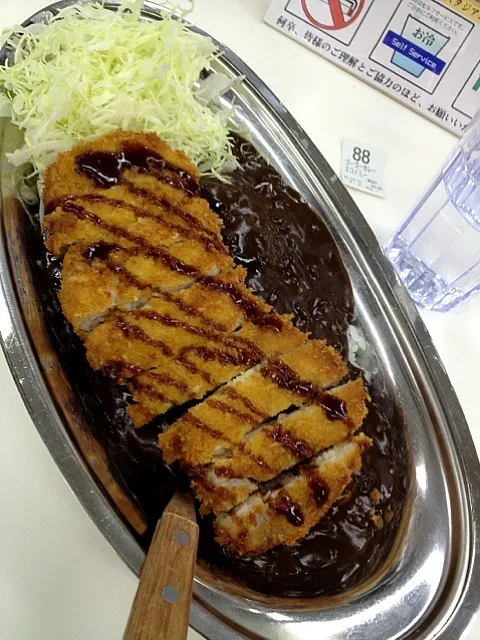 Snapdishの料理写真:ロースカツカレー|osakana555さん