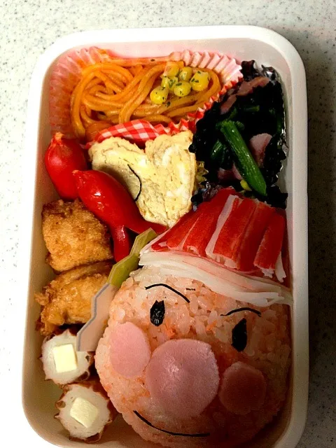 Snapdishの料理写真:アンパンマンサンタさん弁当|あぴさん