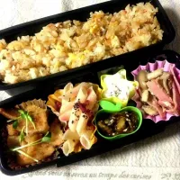 Snapdishの料理写真:彼ち弁当꒰･᷄ु௰･᷅ू꒱|渡辺芽里さん