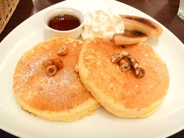 Café TANAKA  ふわっとリコッタパンケーキ|かにゃさん