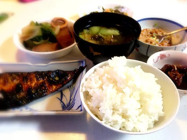 サバ味醂干しの朝食🍚|sasaちゃんこ😎さん