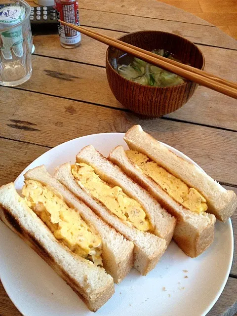 厚焼き卵サンド|なべすけさん