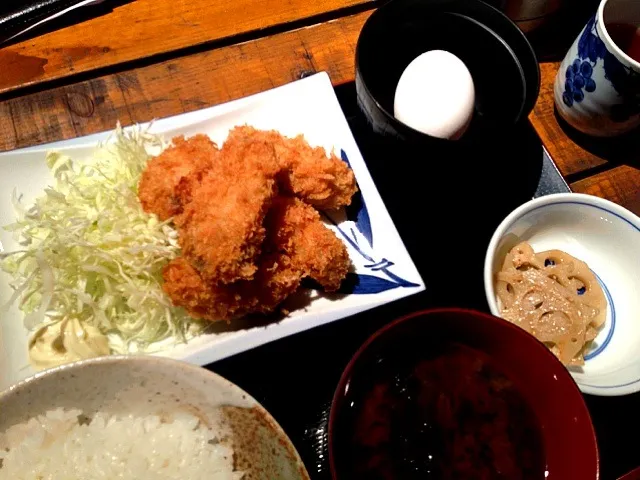 カキフライ定食 (魚正宗)|中町さん