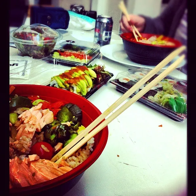 Salmon Teriyaki, Chicken Tariyaki, Maki rolls and Dragon roll ❤|Tameka Alexandraさん