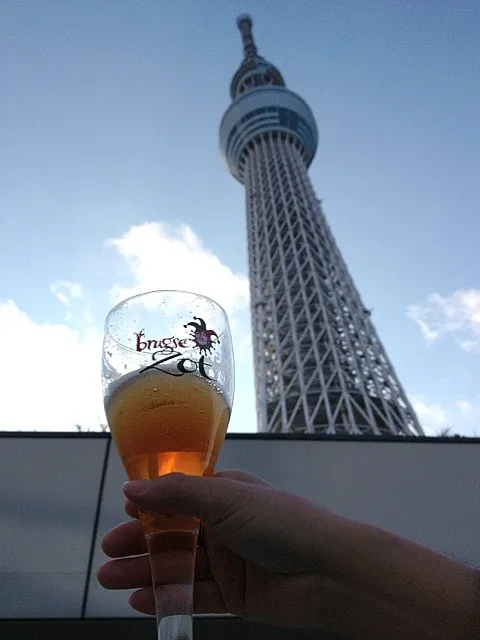 beer + Tokyo skytree|Yvonne C.さん