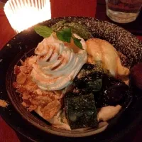 Snapdishの料理写真:kawara cafe わらび餅と抹茶アイスのkawara和パフェ|さやぺちーのさん