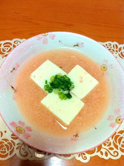 Snapdishの料理写真:angie74さんの明太豆腐|ミホさん