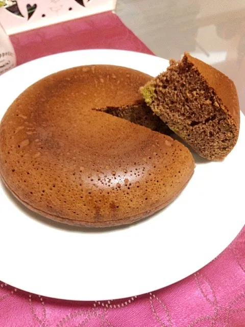 Snapdishの料理写真:ずぼらチョコ抹茶ケーキ|ペリドットさん