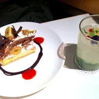 タルト、ライムソーダ