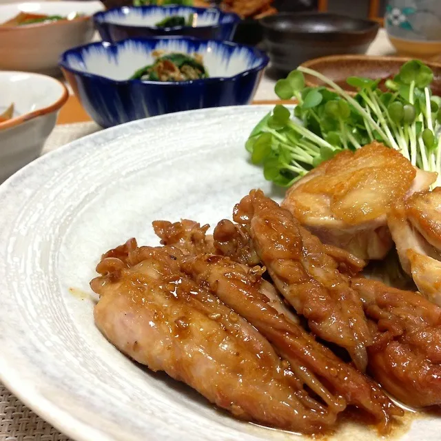 Snapdishの料理写真:焼鳥二種♪|Zoe Tropeさん