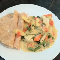 Navratna kurma with flat bread|Subhashiniさん