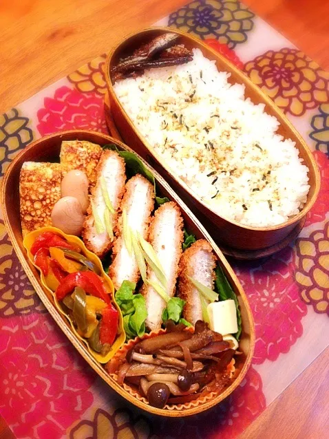 豚カツ弁当♪|まりさん