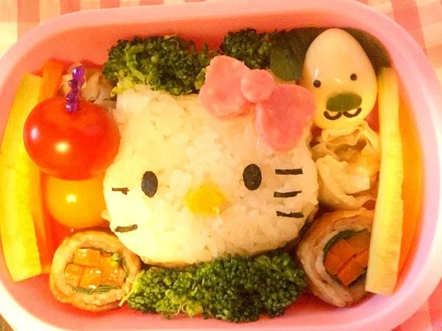 Snapdishの料理写真:Lunch box☆Hello Kitty❤キティちゃん 1|🌈Ami🍻さん