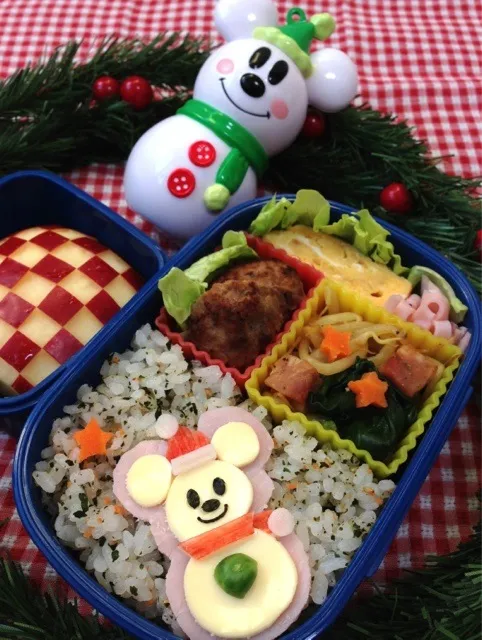 １２／１３☆ミッキー雪だるま弁当|あゆみさん